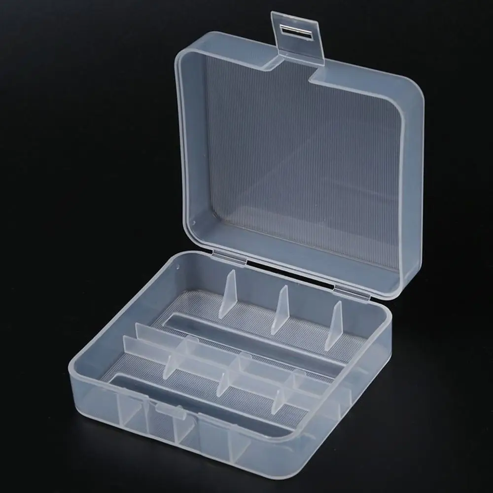 

2Pcs Hard Plastic Box Holder Storage Case Box Container for 2 x 26650 Battery