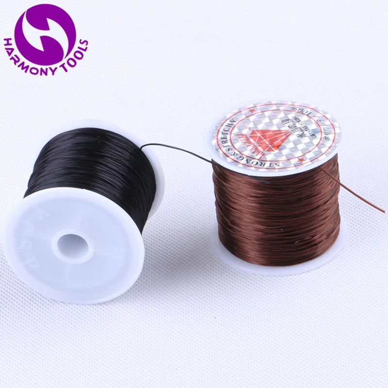 Harmony 12 Pieces 60m Black Brown Stretch Elastic Crystal String