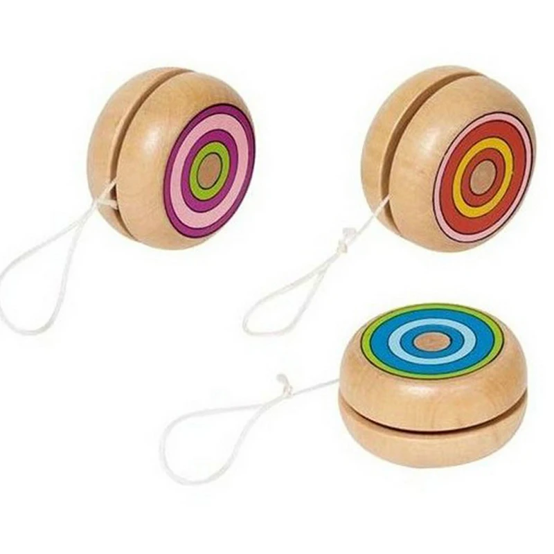 Wooden YOYO yo yo kids classic toys xmas gifts party favors kindergarten school carnival loot