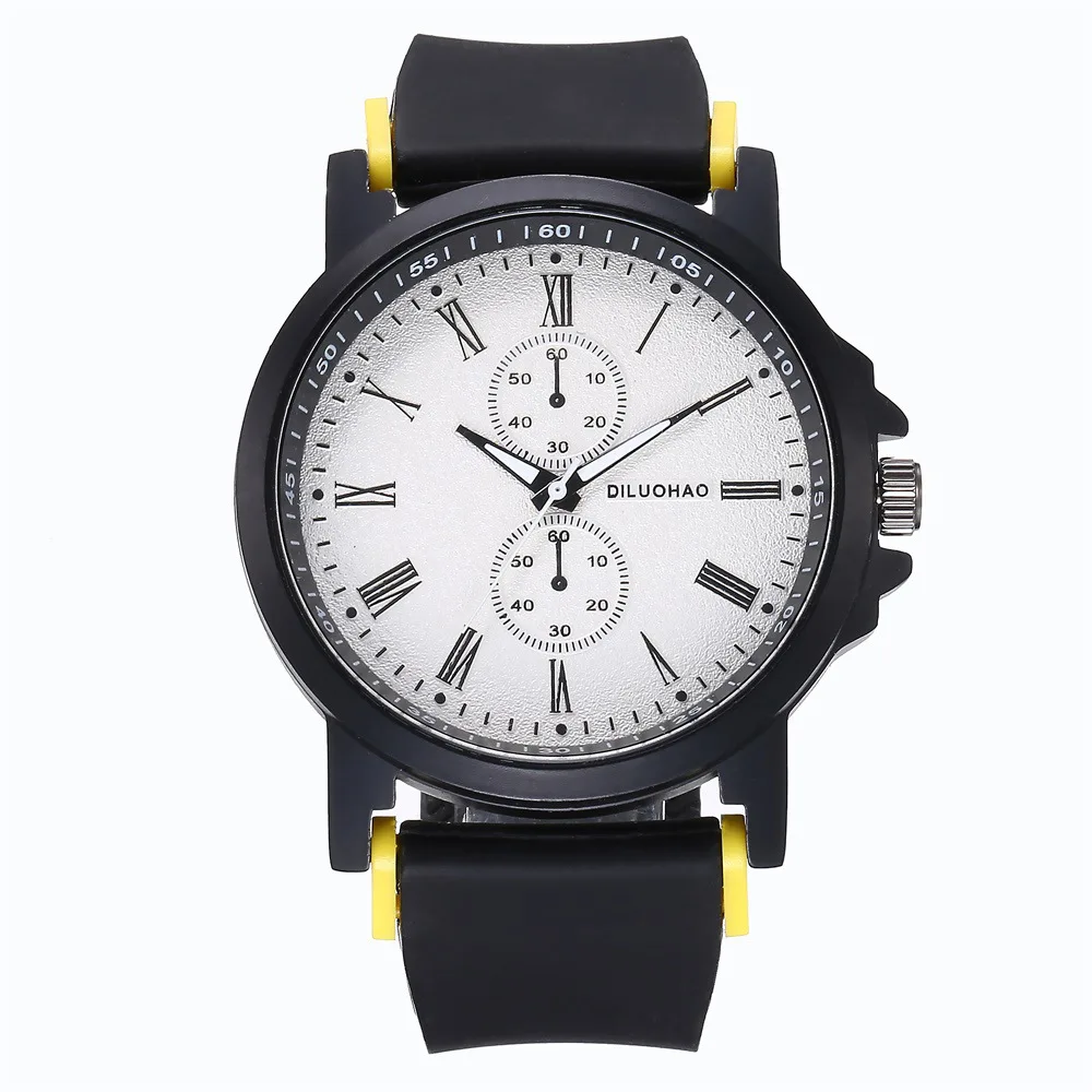 Новые креативные мужские повседневные уличные мужские спортивные часы модные высококачественные силиконовые кварцевые часы с ремешком