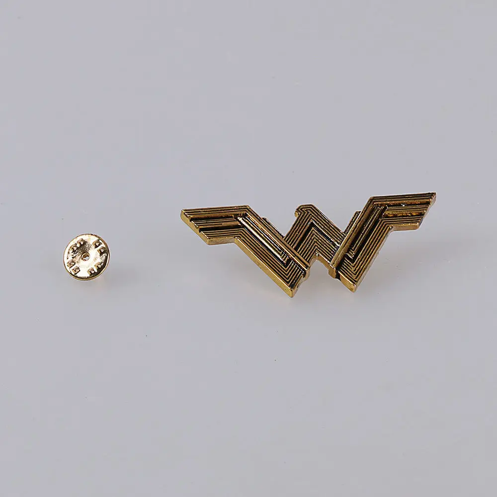 New Justice League Badge Wonder Woman Logo Metal Pin Cosplay Props  3