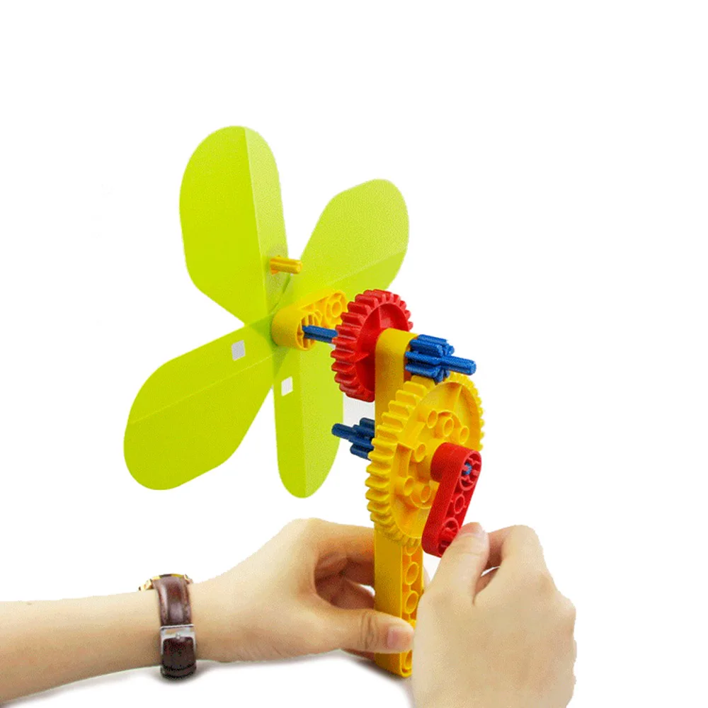 Hand Fan Mechanical Gear Building Blocks,STEM Science Educational