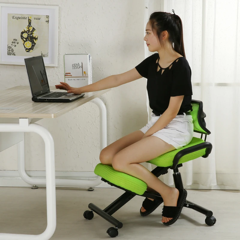 Sitting Posture Stool Kids Study Chair Healthy Computer Chair Multifunction Office Seat with Armrest Safety Household