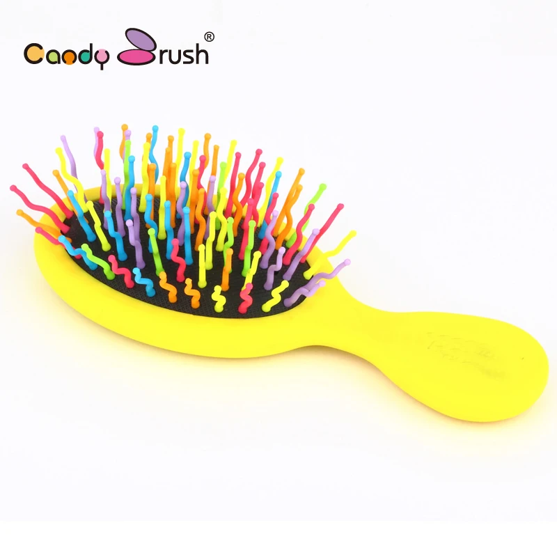 caramella spazzola mini plastica spazzola per capelli spazzola per capelli per capelli bagnati compatto delicato per