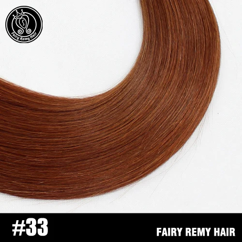 Сказочные волосы remy 22 дюйма настоящие европейские прямые человеческие волосы пучки 100 г/шт. уток темно-коричневый цвет человеческие волосы remy - Цвет: #33