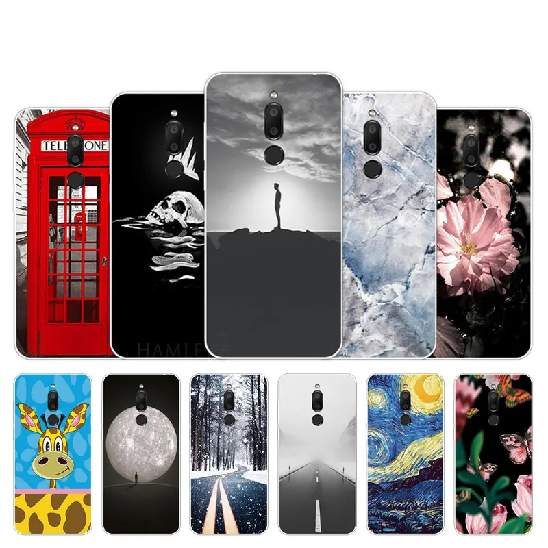 Для Meizu M6T Мягкий силиконовый чехол 5 7 &quotЗадняя чёрная Матовая обложка Коробка