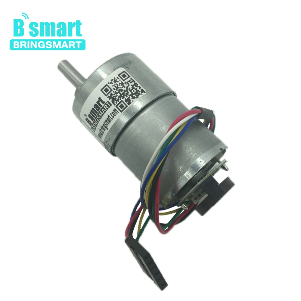

Bringsmart JGB37-3530B DC Gear Motor with Encoding disc 12V High Torque Mini Speed Measuring Motor for Toys DIY Encoder Motor