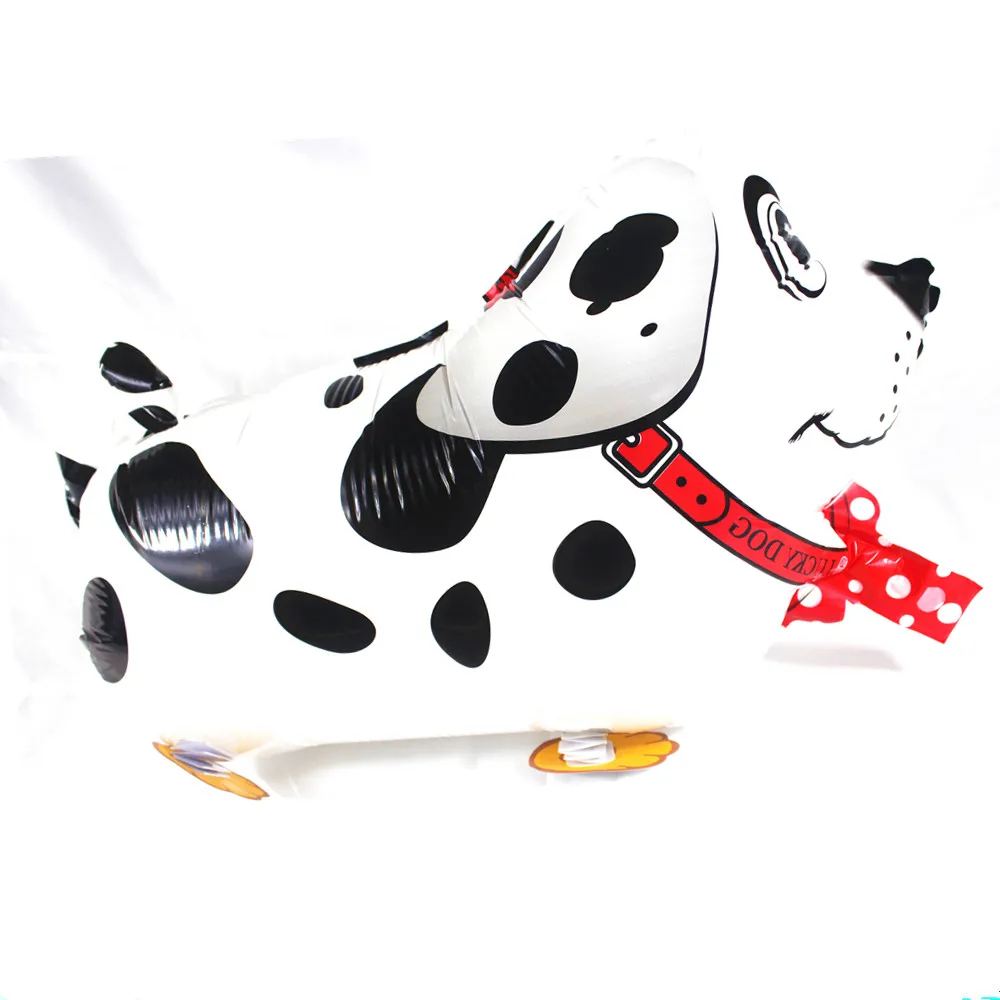 

New 2pcs pet white spotty dog walking balloon birthday wedding party decoration puppy balloon children bionic inflatable toy