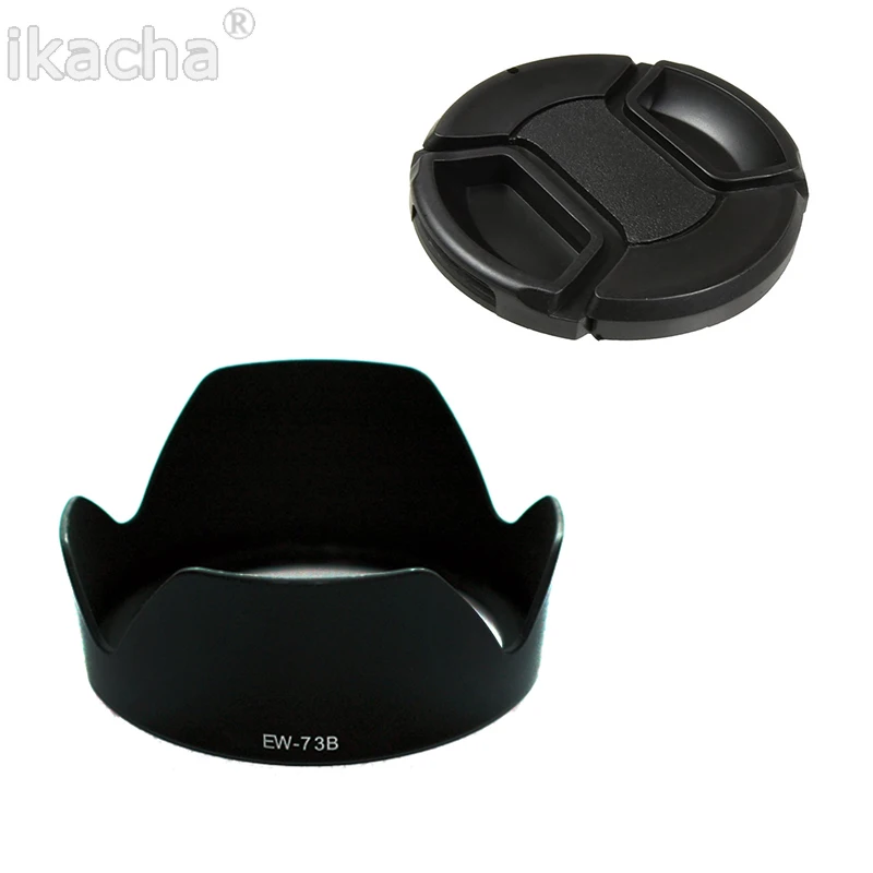 

2in1 EW-73B Camera Lens Hood + 67mm Lens Cap for Canon EF-S 18-135mm f/3.5-5.6 IS STM Lens for 650D 700D 600D 60D Lens Protecor