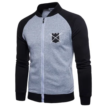 

2020 spring and autumn new jacket slim men's jacket cotton and linen men's casual jacket Harajuku black sleeve baseball uniform