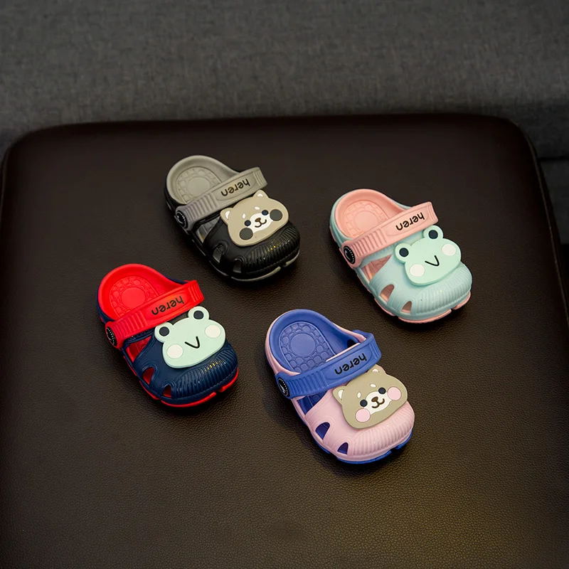 Тапочки для малышей 1-3 лет, нескользящая Мягкая подошва, детские тапочки, летние тапочки для мальчиков и девочек