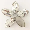 Fond argenté en forme d'oeil de cheval cousu sur des strass avec la griffe, strass lâche en cristal de verre de haute qualité, accessoires bricolage/vêtements ► Photo 2/2