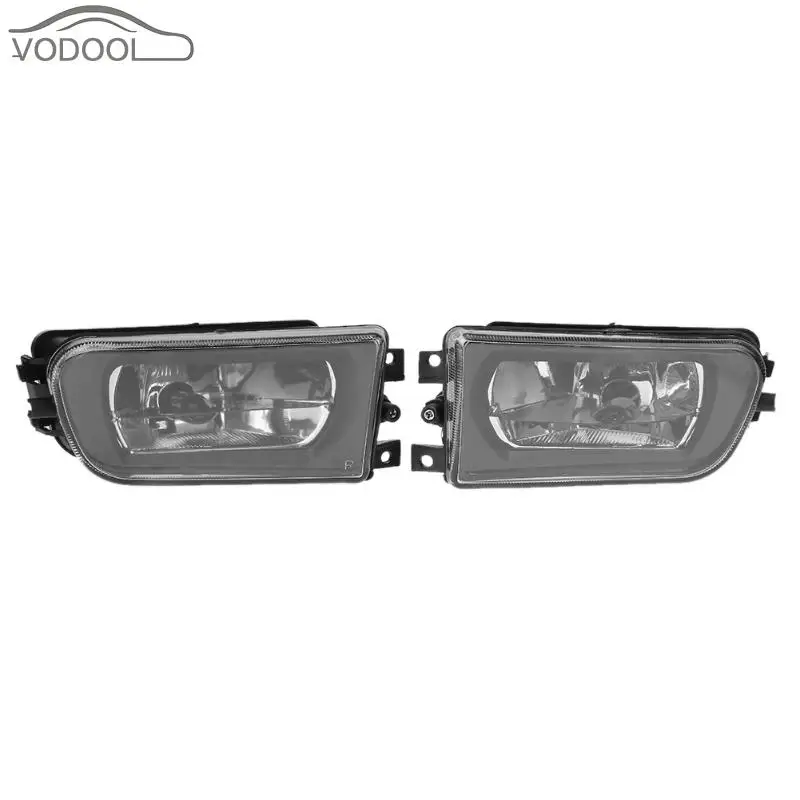 1 Pair Car Fog Light font b Lamp b font Automobiles Clear Glass Lens Front Headlight