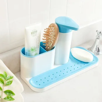 

Bathroom Kitchen Washing Storage Rack Sink Detergent Soap Dispenser Storage Rack Organizer Stands Hand Sanitizer Bottle