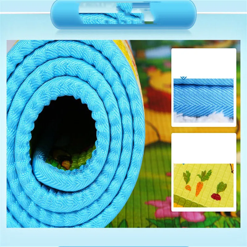 Single-side  Track baby game mats toys moisture suitable for children baby crawling play