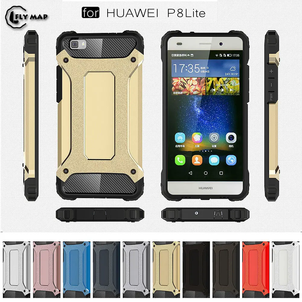 PC Armor TPU чехол для Huawei P8 Lite P8Lite ALE-L21 ALE-L23 Силиконовый противоударный жесткий
