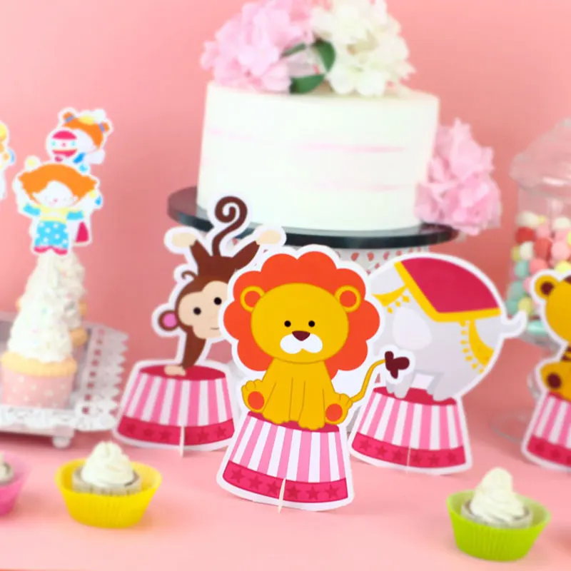 Circus Birthday Party Table Centerpiece Girl Birthday Party Decorations Kids Vintage Pink Carnival Party Decorations Supplies