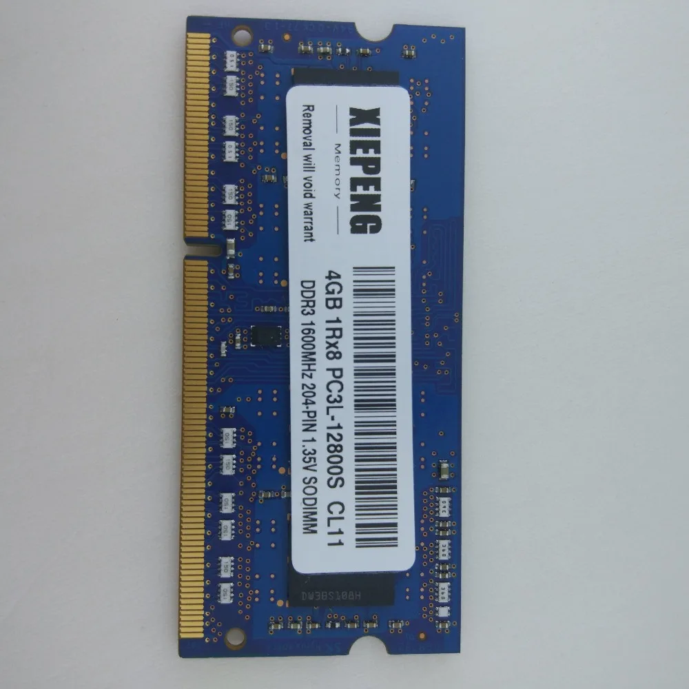 Ноутбук 4 Гб 1Rx8 PC3L-12800S память SODIMM 8 Гб DDR3L 1600 МГц ОЗУ для ASUS A4310-B1 A4110 ET2040INK ET2232IUK ET2230IUT все в одном