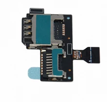 10pcs lot Original For Samsung Galaxy S4Mini i9190 i9195 Sim Card Reader Holder With Memory Card