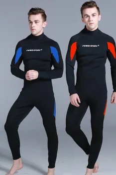 

3MM Neoprene Men Winter Keep Warm Swim Wetsuit Multi-function Conjoined Diving Wetsuits 3MM Thicker Scuba Diving WetSuits