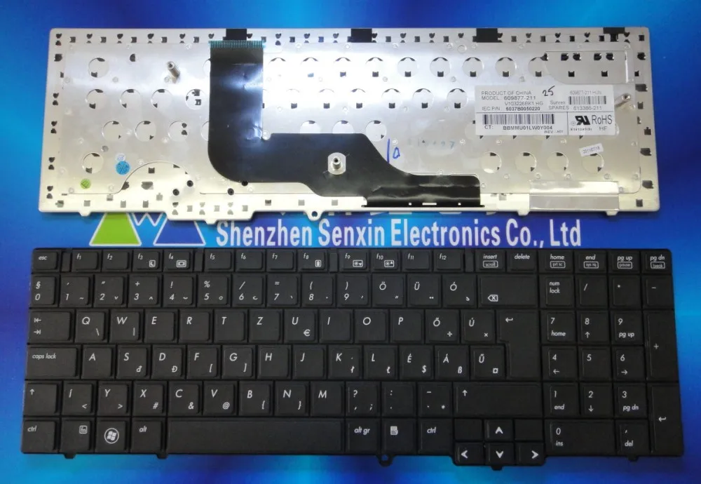 

Новинка 100%, клавиатура HUN для HP 6540B 6545B 6550B.