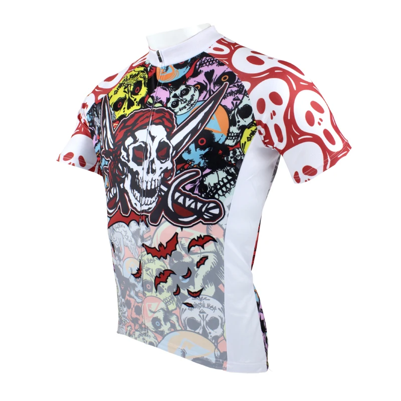 

PALADIN " Color Skull " Mens Short Sleeve Cycling Jersey Bike Shirt Cycling Clothing