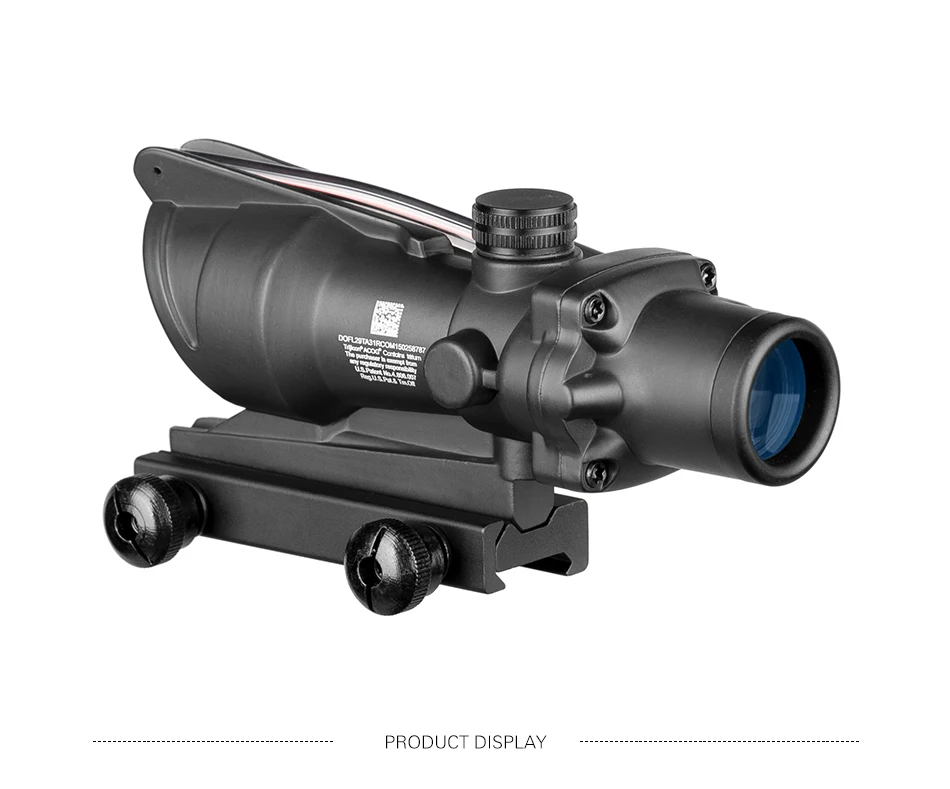 ACOG 4X32 охотничий прицел оптика из настоящего волокна красный зеленый с подсветкой шеврон стекло гравированное сетка тактический оптический прицел