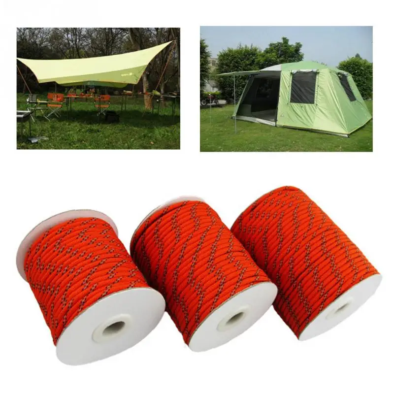 5MM Diameter Reflective String Windproof Tent Rope Guy Line For Camping