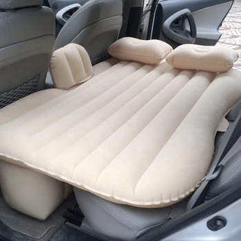 

Universal Outdoor Travel Mattress Car Seat Cover Back Set Air Inflatable Bed Auto Soft Bedding Wave Design Air Pump Sleep in Car