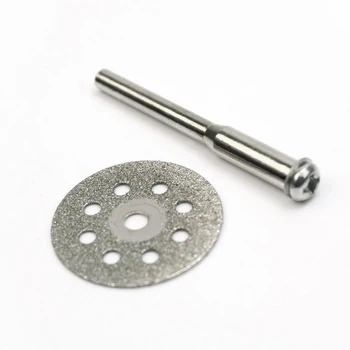 

5 PCS Mini 22mm Discos Corte Diamante Rotatorio + 1 Mandril para Dremel TN99
