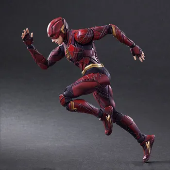 

Play Arts Kai Flash Action Figure The Flash Justic PVC Toys 270mm Movie Model Barry Allen Playarts Kai