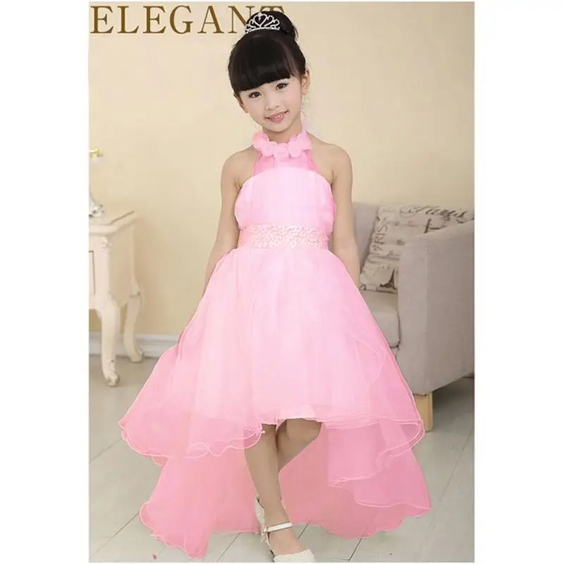 Flower Dress For Wedding Party New Style Halter Princess Flower Dress For Wedding Party New Style Halter Princess Dresses Children Kids Formal Clothes S Long Trailing Gown In From Mother On