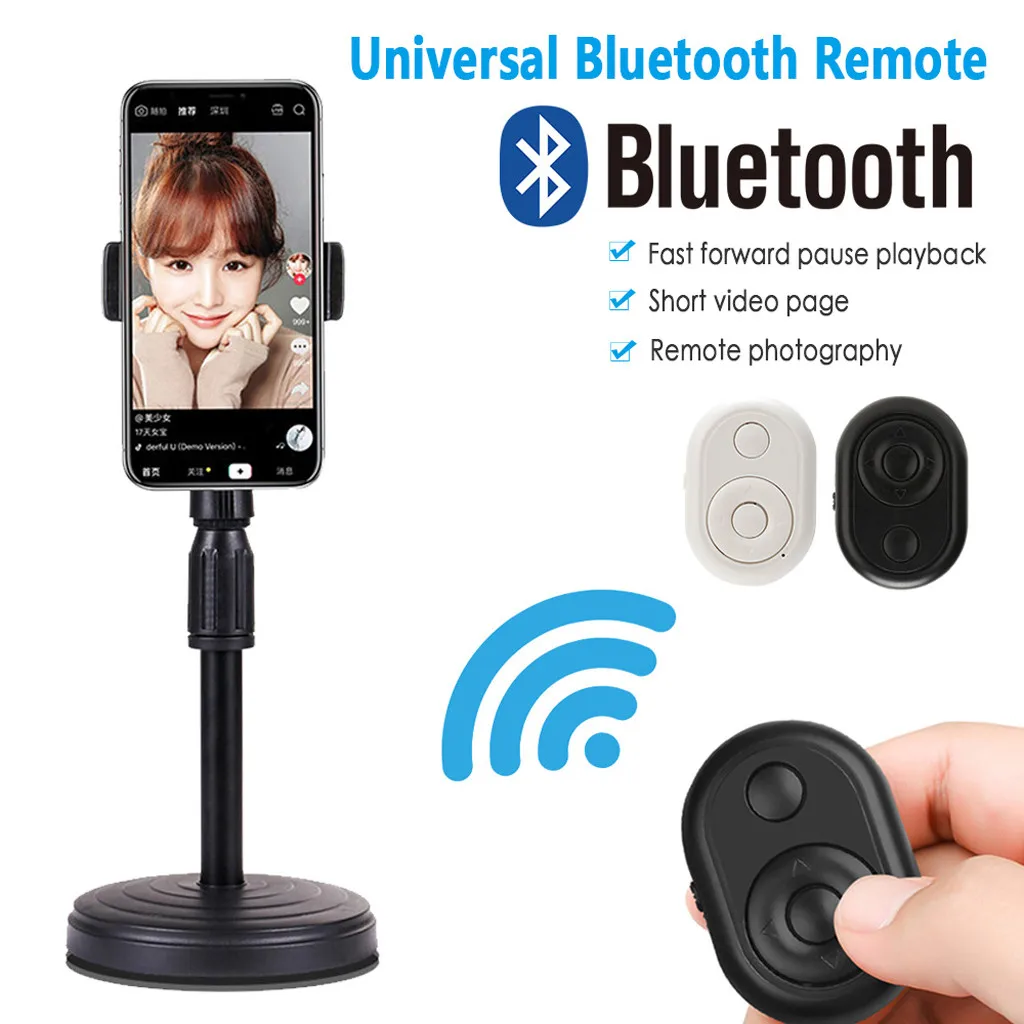 Универсальная беспроводная кнопка спуска затвора для камеры телефона Bluetooth