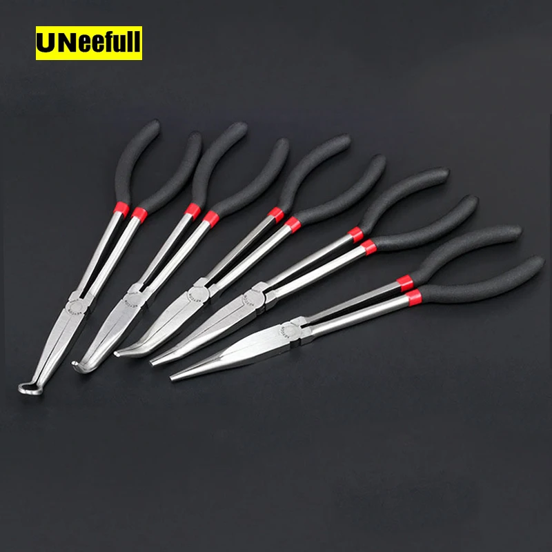UNeefull Long Needle Nose Pliers Side Cutter, Multi Tool Long Handle