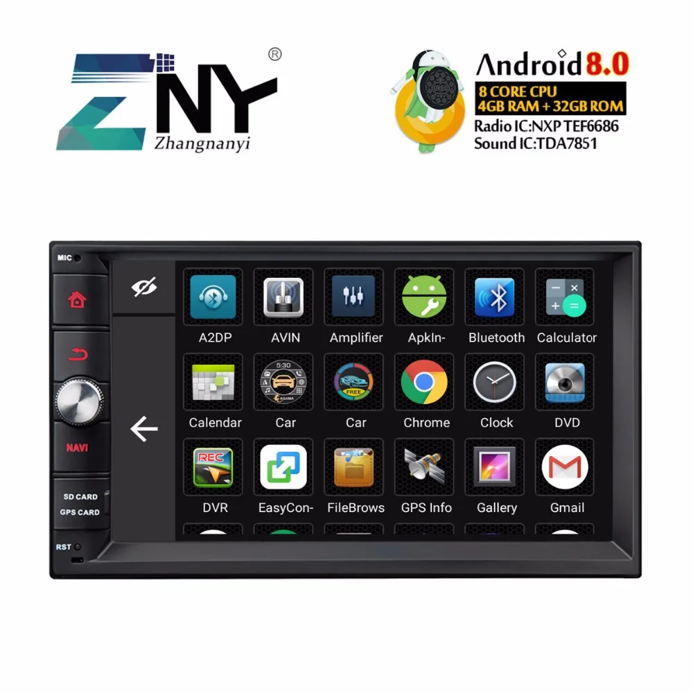 7 &quotAndroid 8 0 авто радио Универсальный 2Din автомобильный стерео для Nissan hyundai серии gps