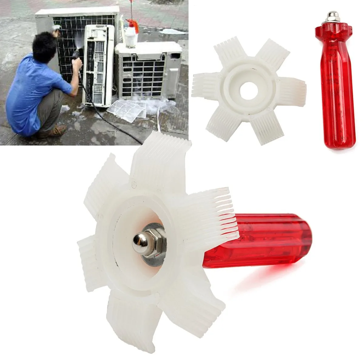 

1Pc Auto Car A/C Condenser Radiator Evaporator Fin Straightener Comb Rake Cleaner Tool Air-conditioning Installation Parts