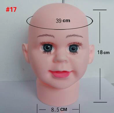 大きな目の頭の周囲39cm 1ピース 赤ちゃんの頭 男の子のためのディスプレイ メガネ 卸売 Mannequins Aliexpress