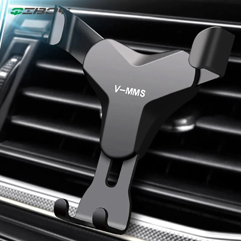 

Gravity Reaction Car Mobile Phone Holder Clip Type Air Vent No Magnetic Mount GPS Car Smartphone Stand For iPhone X 7 Samsung S9