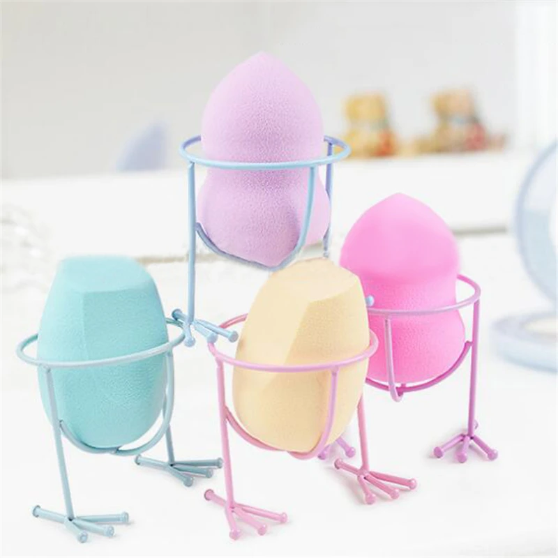 

1 Pc Make Up Sponge Metal Stand Organizer Shelf Display Holder Bracket Gourd Puff Drying Rack Makeup Cosmetic Tool