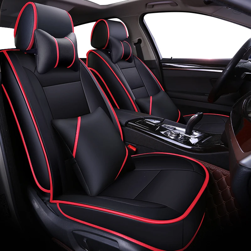 

2018 new universal leather car seat cushions for Skoda all models octavia fabia rapid superb kodiaq yeti car accessories-styling