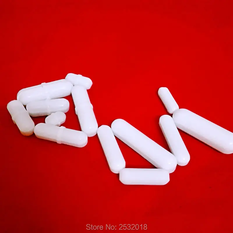 14pcs ,PTFE Magnetic Stirrer Mixer Stir Bars White Color , Free Choose The Size !