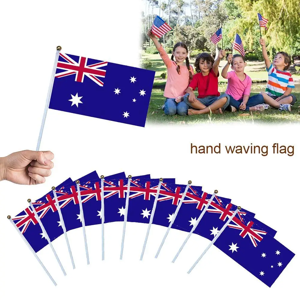 Happy 60th Birthday Celebration Small Hand Waving Flag 6/" x 4/"