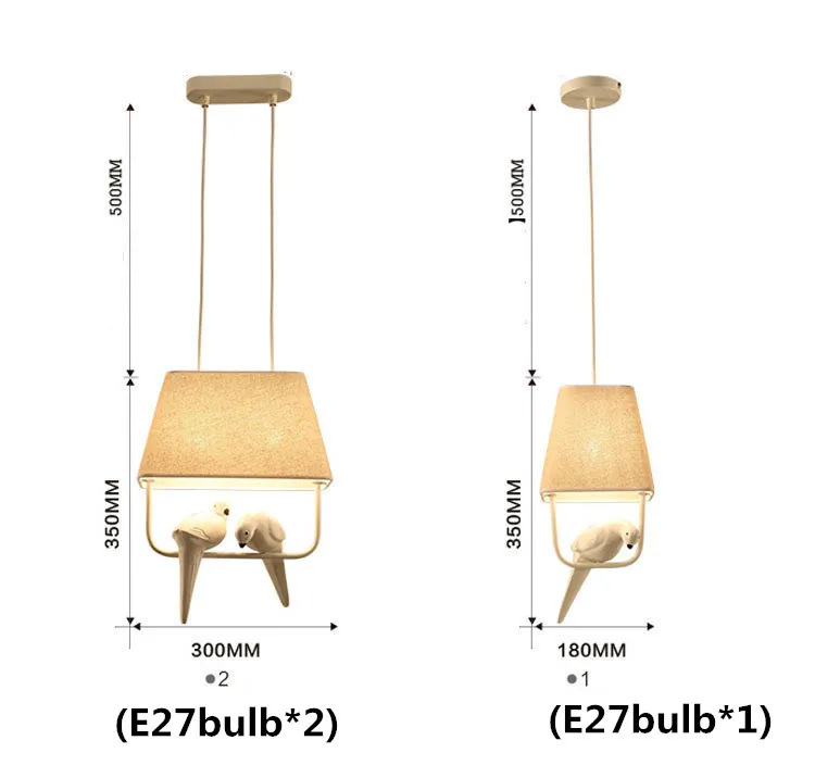 Европейские смолы люстры с птицами светодиодные лампы ретро искусство люстра E27 светодиодный светильник ing гостиная led блеск светильник кулон/подвесной светильник Z40