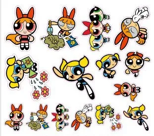 2013 new design, Powerpuff Girls, 3M Full Page Sticker ...