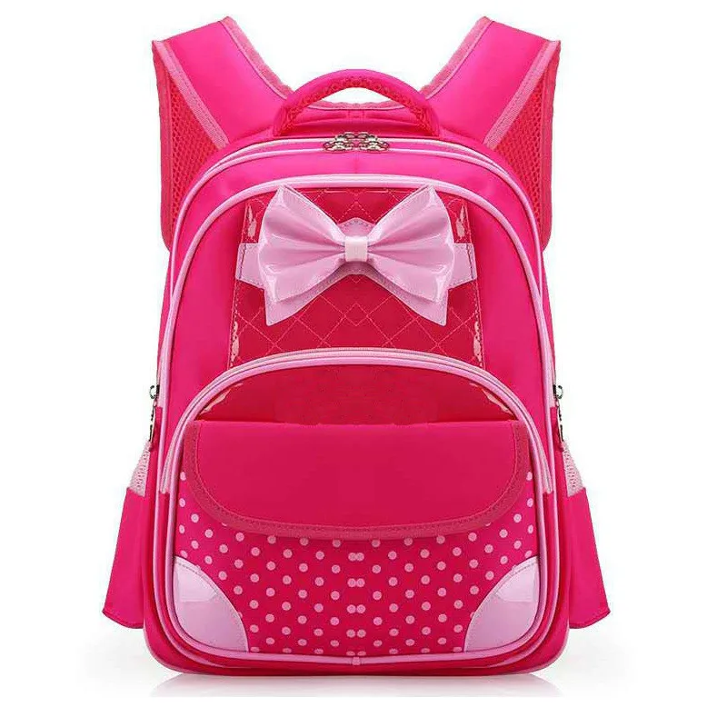 Новинка; детские школьные сумки для девочек; ортопедический Детский рюкзак; рюкзаки для начальной школы; школьный ранец; Mochila Infantil; на молнии - Цвет: B red