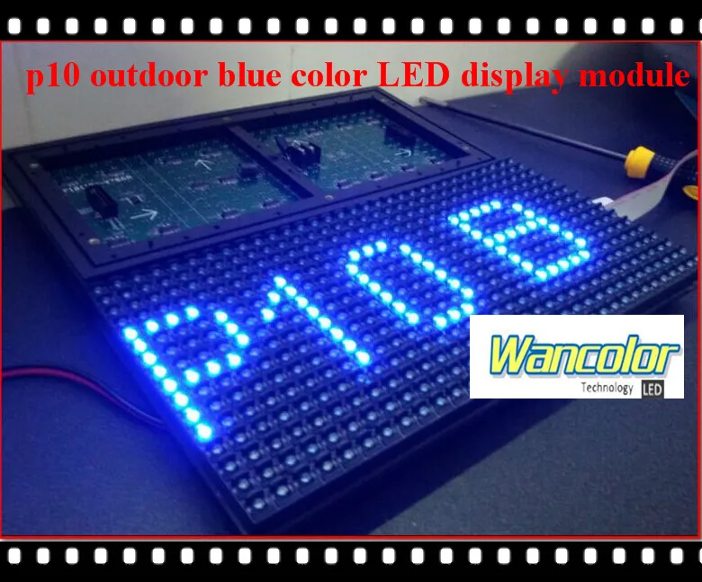 Светодиодный дисплей p10 для улицы синий 320*160 мм|led display module|p10 outdoorcolor led |