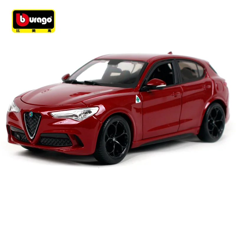 Bburago 1:24 Alfa Romeo Stelvio модель внедорожника литая под давлением модель автомобиля игрушка Новинка в коробке Новое поступление 21086