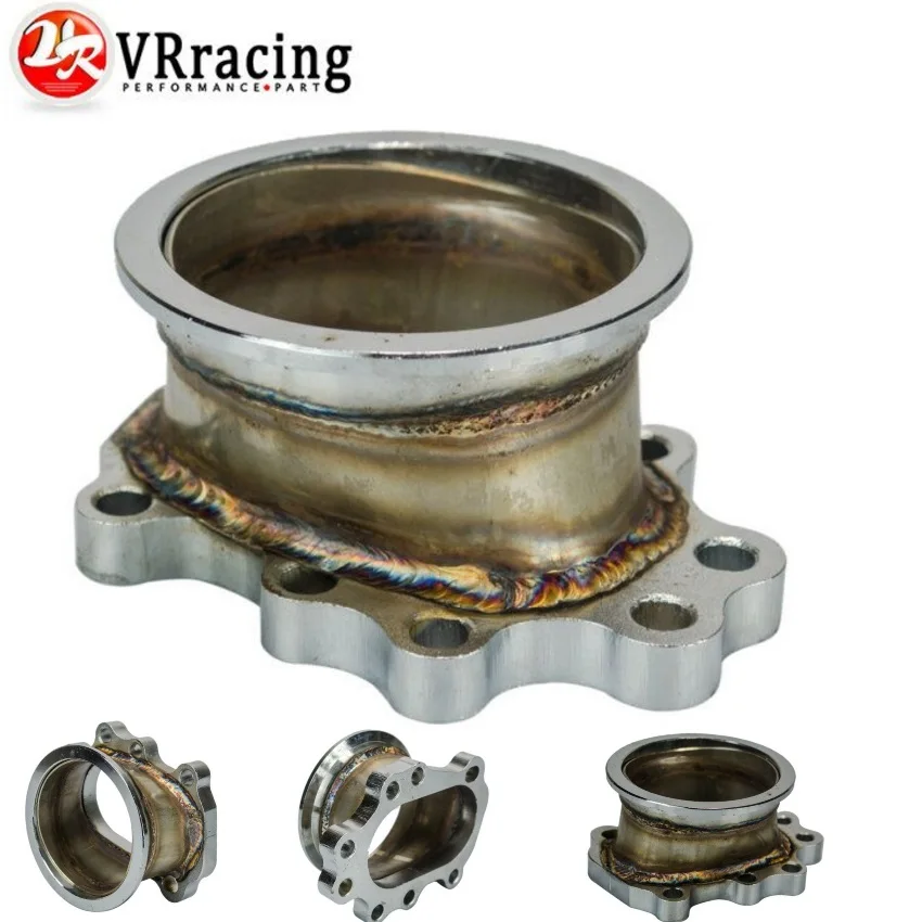 

VR RACING - TURBO ADAPTOR FLANGE FORT25 T28 GT25 GT28 8 BOLT to 3" v band TURBO OUTLET DOWNPIPE FLANGE ADAPTER VR4826