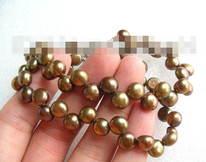 

Hot sell Noble- FREE SHIPPING>>>@@ 1087 brown natural pearls bracelet