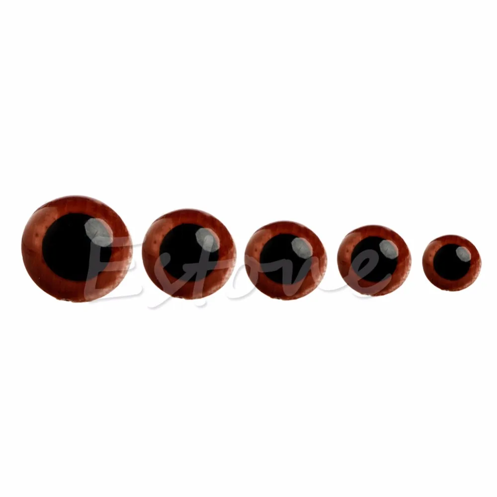 

10mm 100pcs Plastic Safety Eyes For Teddy Bear Doll Animal Puppet Craft Multi-Purpose Crafting